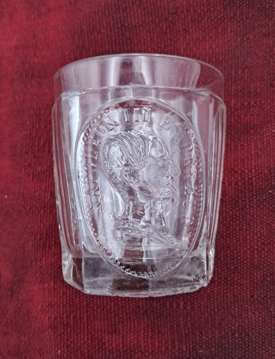 Glass With The Image Of Napoleon III, 19th Century