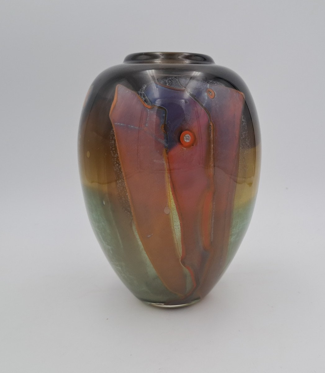 Vase Signed Claude Monod (1944-1990)-photo-2