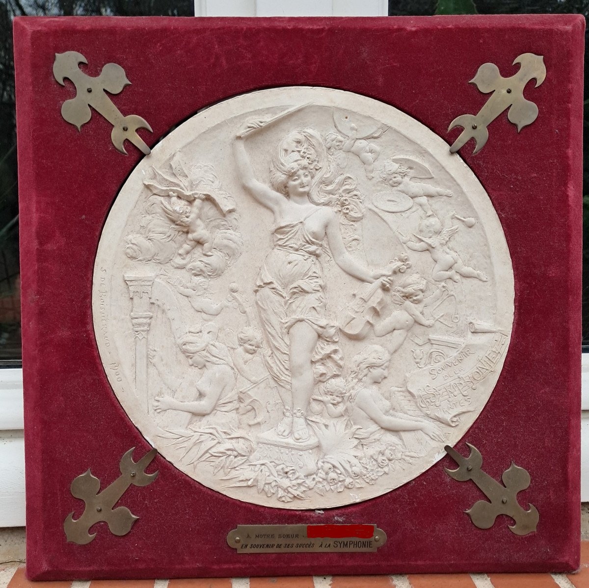 Sébastien De Boishéraud (1847-1927), Souvenir Of The Nantes Symphony, 1900, Plaster -photo-2