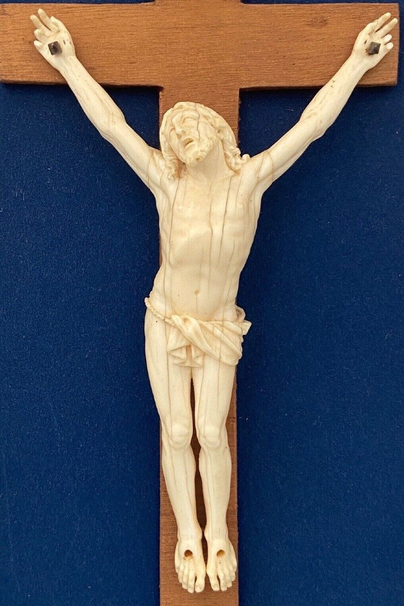 Christ Dieppe Hand Carved 18th Century Spectacular Great Finesse-photo-2