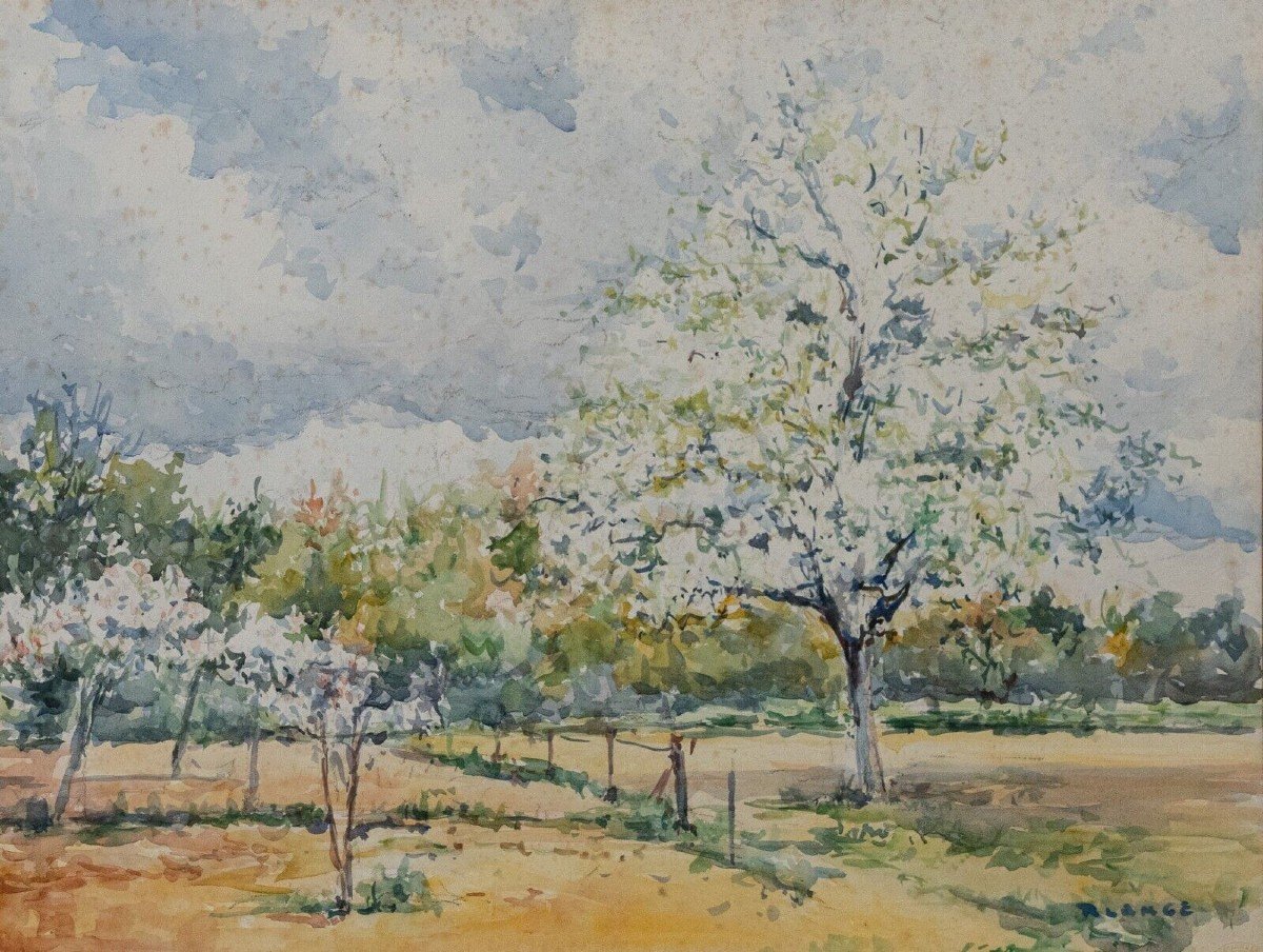 Watercolor By Robert Lange Spring 20th-photo-2