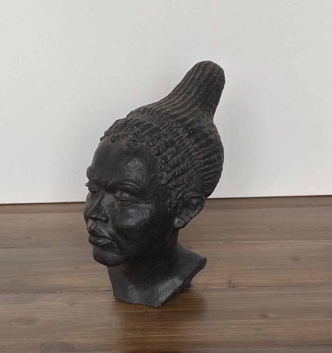 Africanist Workshop Sculpture Woman With Hair 1940 By G. Bel