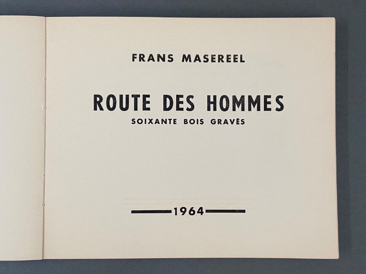 Route des Hommes Soixante Bois Gravés par Frans Masereel 1964 n°44 Zurich-photo-1