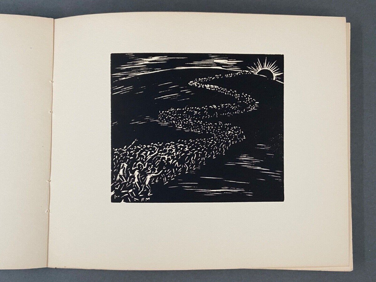 Route des Hommes Soixante Bois Gravés par Frans Masereel 1964 n°44 Zurich-photo-2