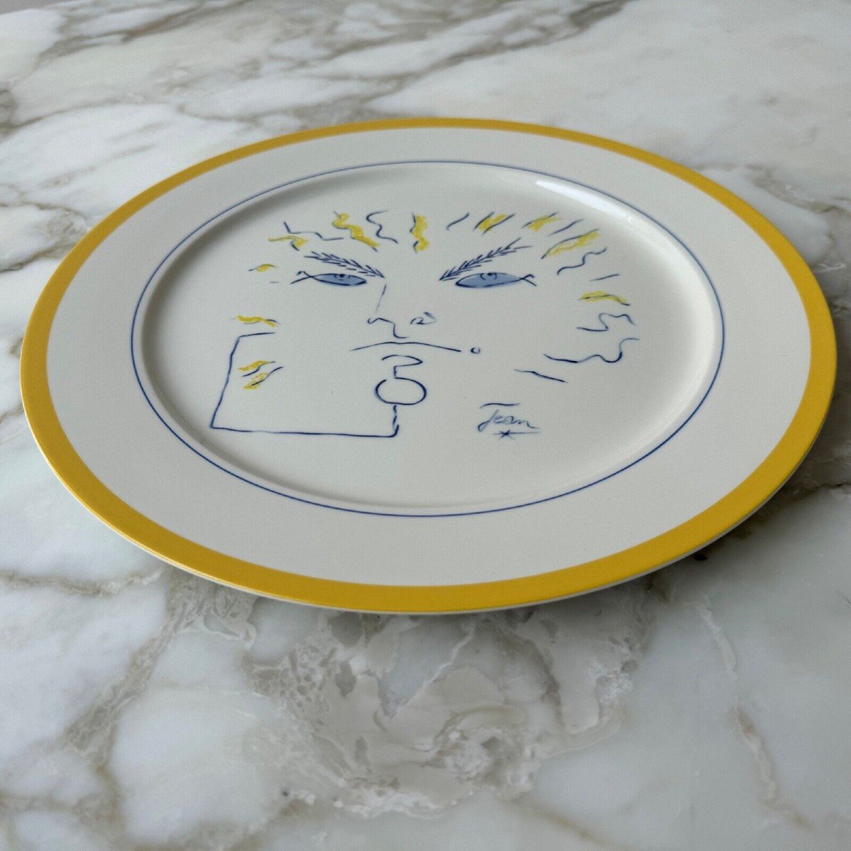 Assiette dessin de Jean Cocteau Villeroy & Boch Jean-Claude Goumard-photo-4