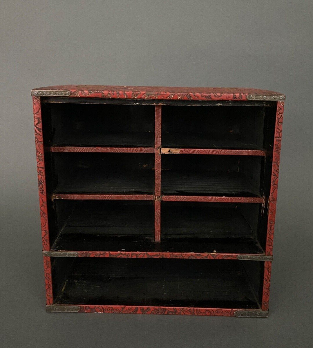 Asian Lacquer Cabinet 7 Drawers 20th Century-photo-5