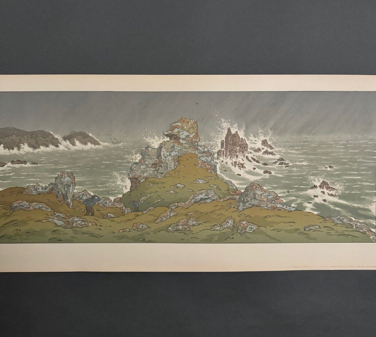 Lithographie par Henri Rivière La Féérie des Heures - La Tempête-photo-2