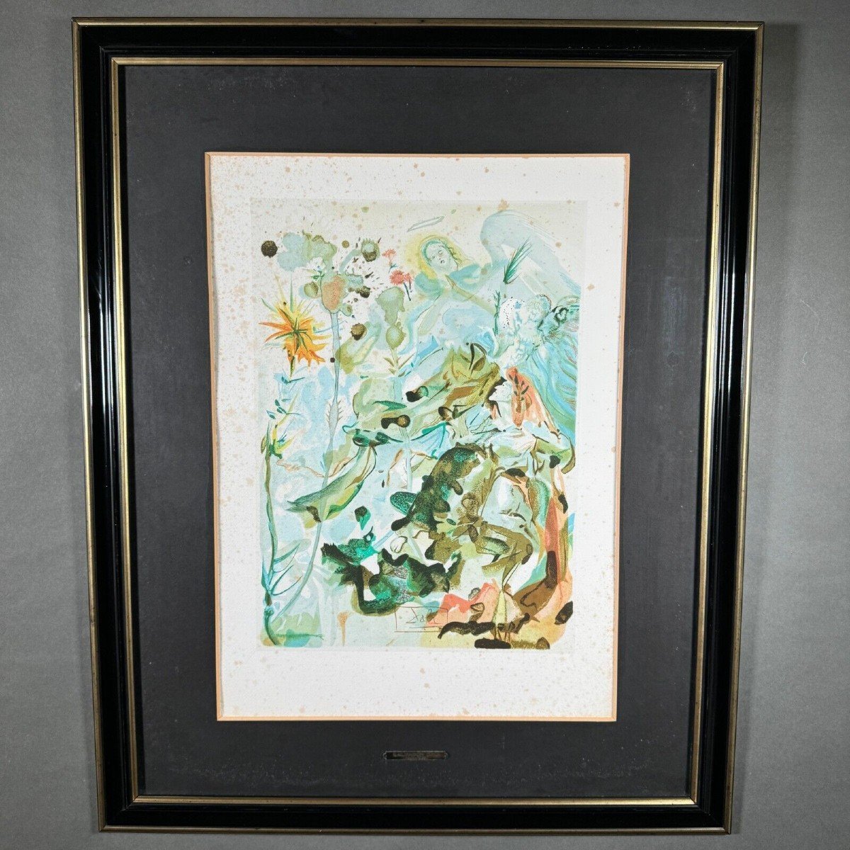 Lithograph Dali Divine Comedy Paradise 25 Saint James And Hope