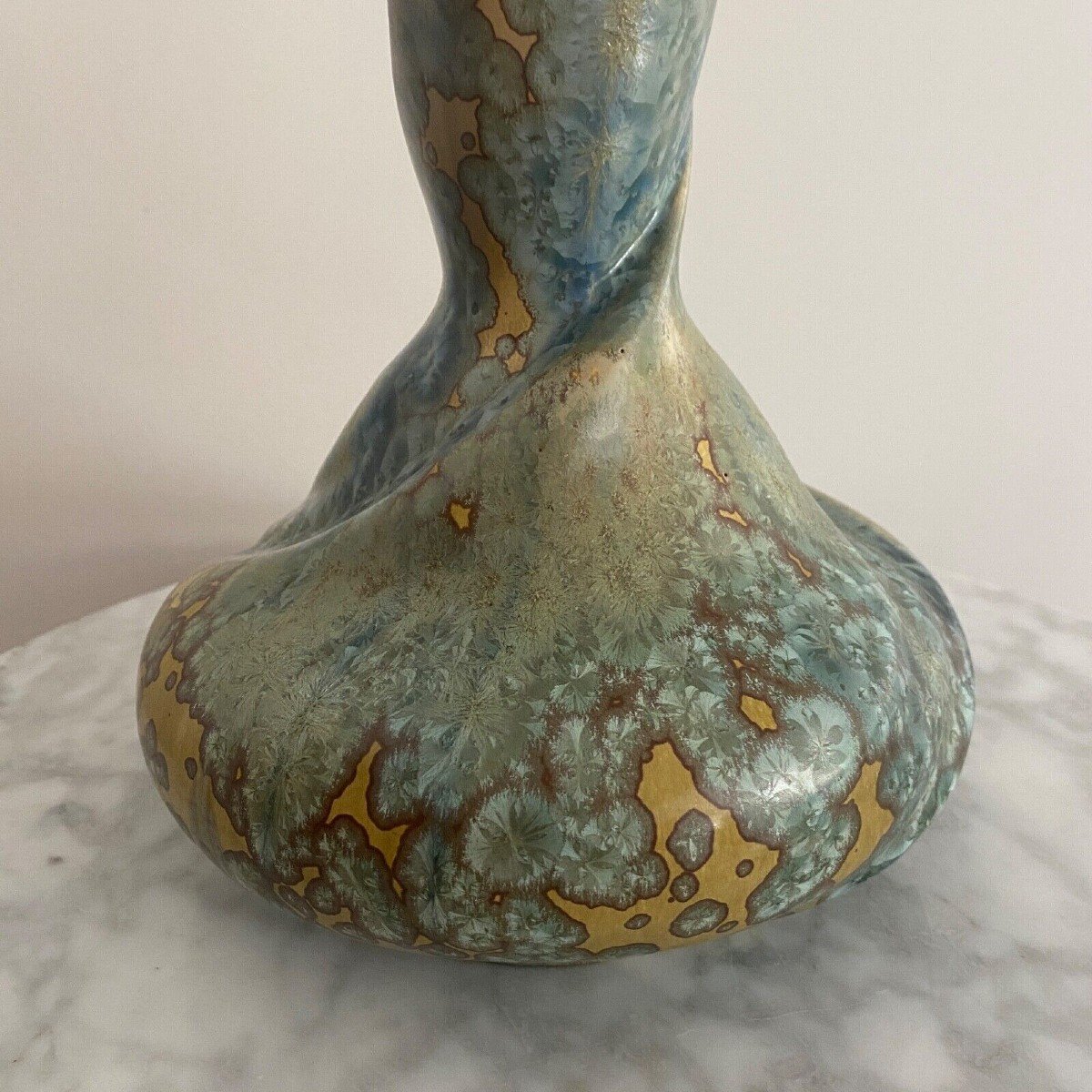 Stoneware Vase From Pierrefonds 1900 Art Nouveau-photo-3