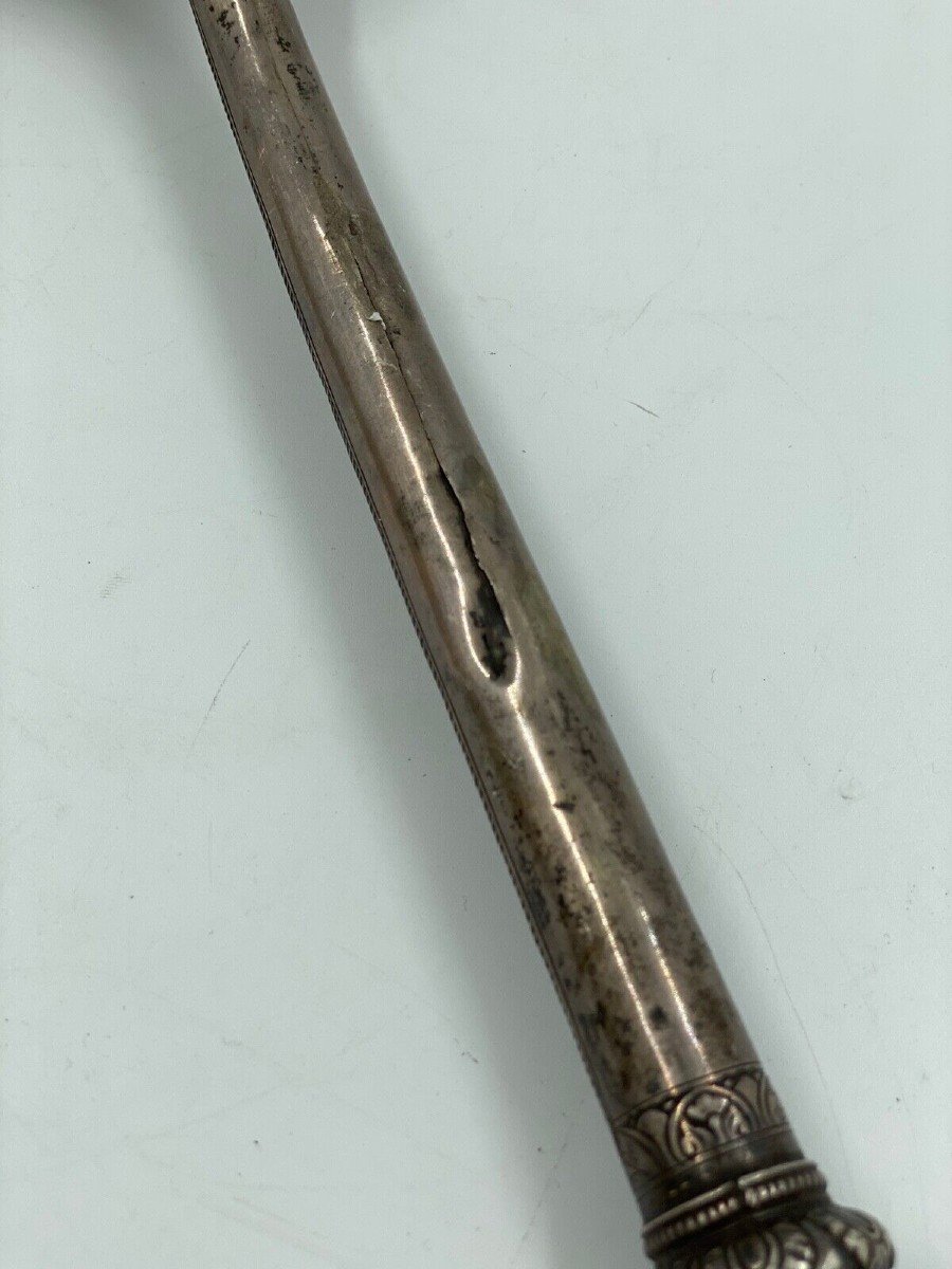 Chinese Silver Spoon Decorated With Foliage Late 19th Century-photo-6