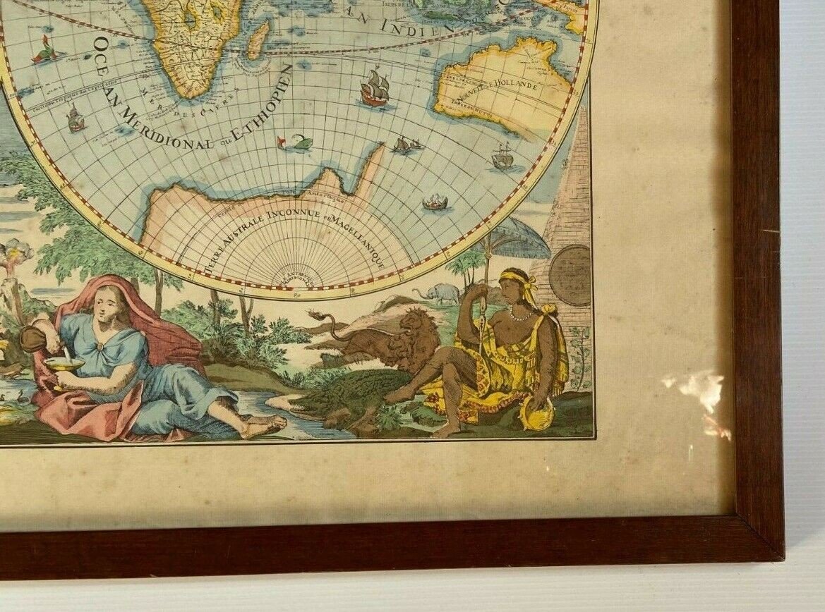 World Map Elwe 1792 Description Of The Terrestrial & Aquatic Globe Amsterdam-photo-4