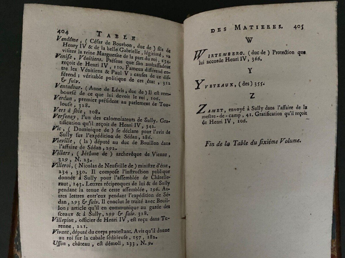 8 tomes Mémoires de Maximilien de Béthune Duc  de Sully 1778 -photo-3