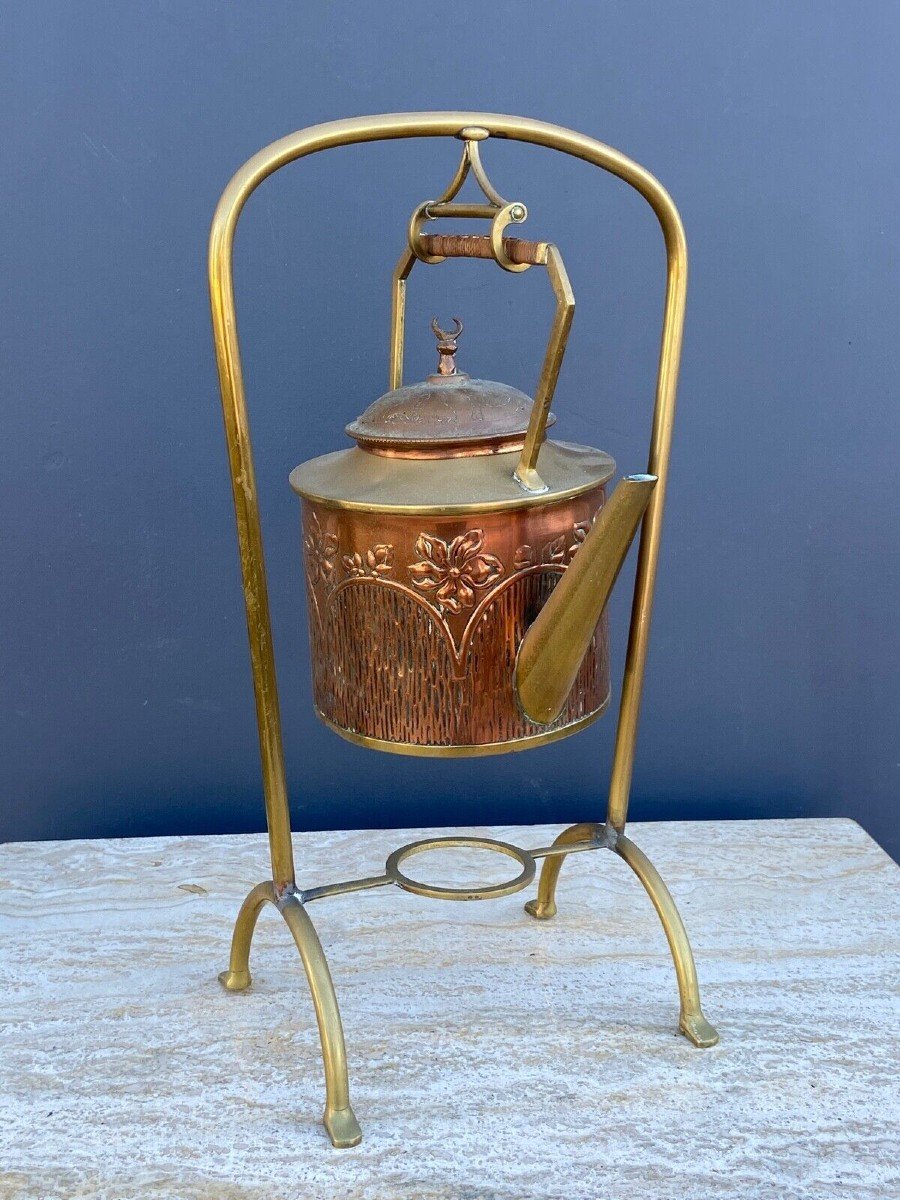 Samovar Art Nouveau Arts And Crafts 1900 Brass And Copper