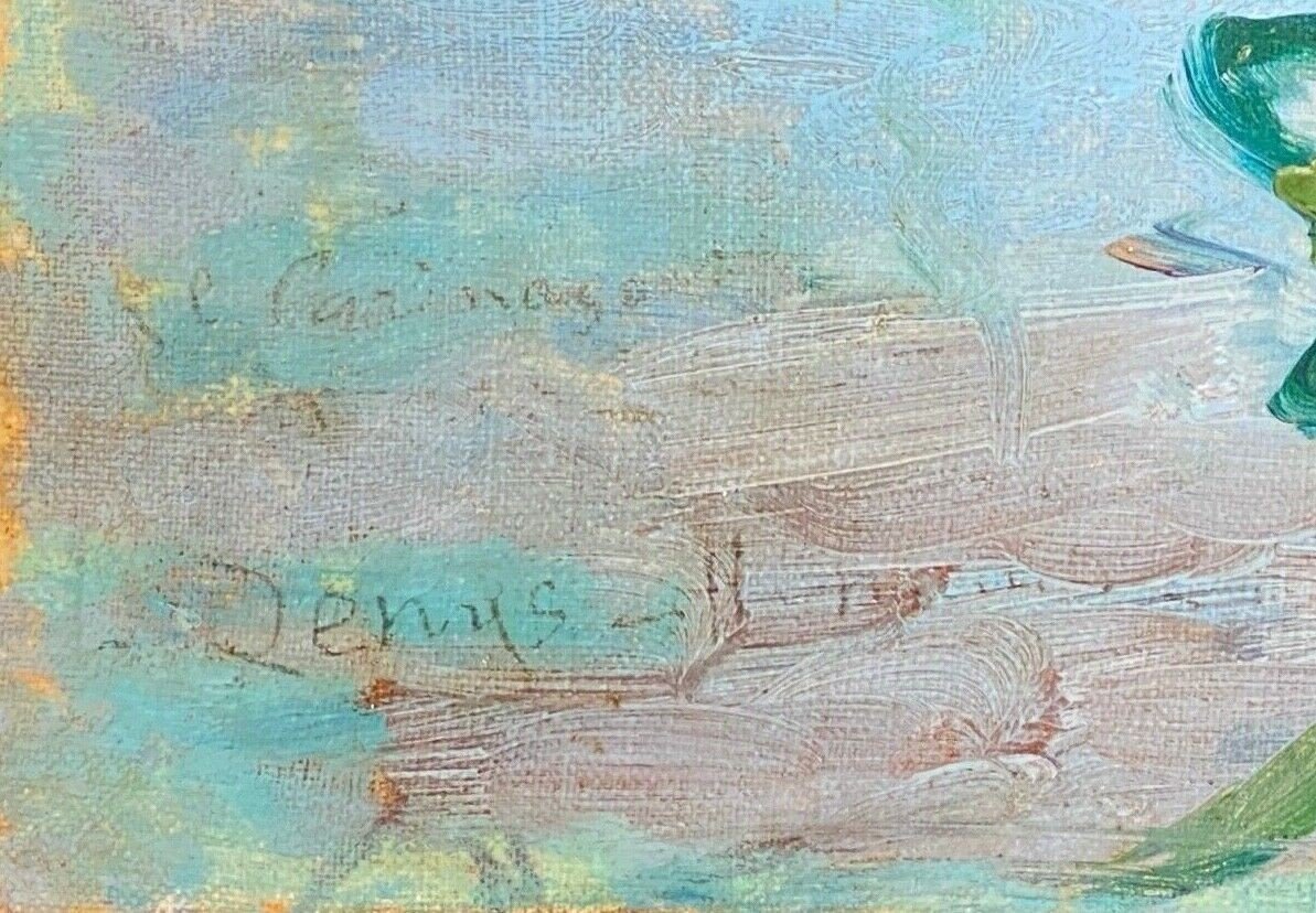 Oil On Canvas Signed Denys Or Lenys H. Marseille Port Careening Basin-photo-7