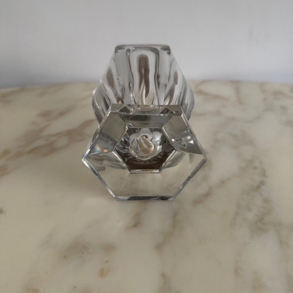 20th Century Baccarat Lampe Berger With Cut Sides-photo-2