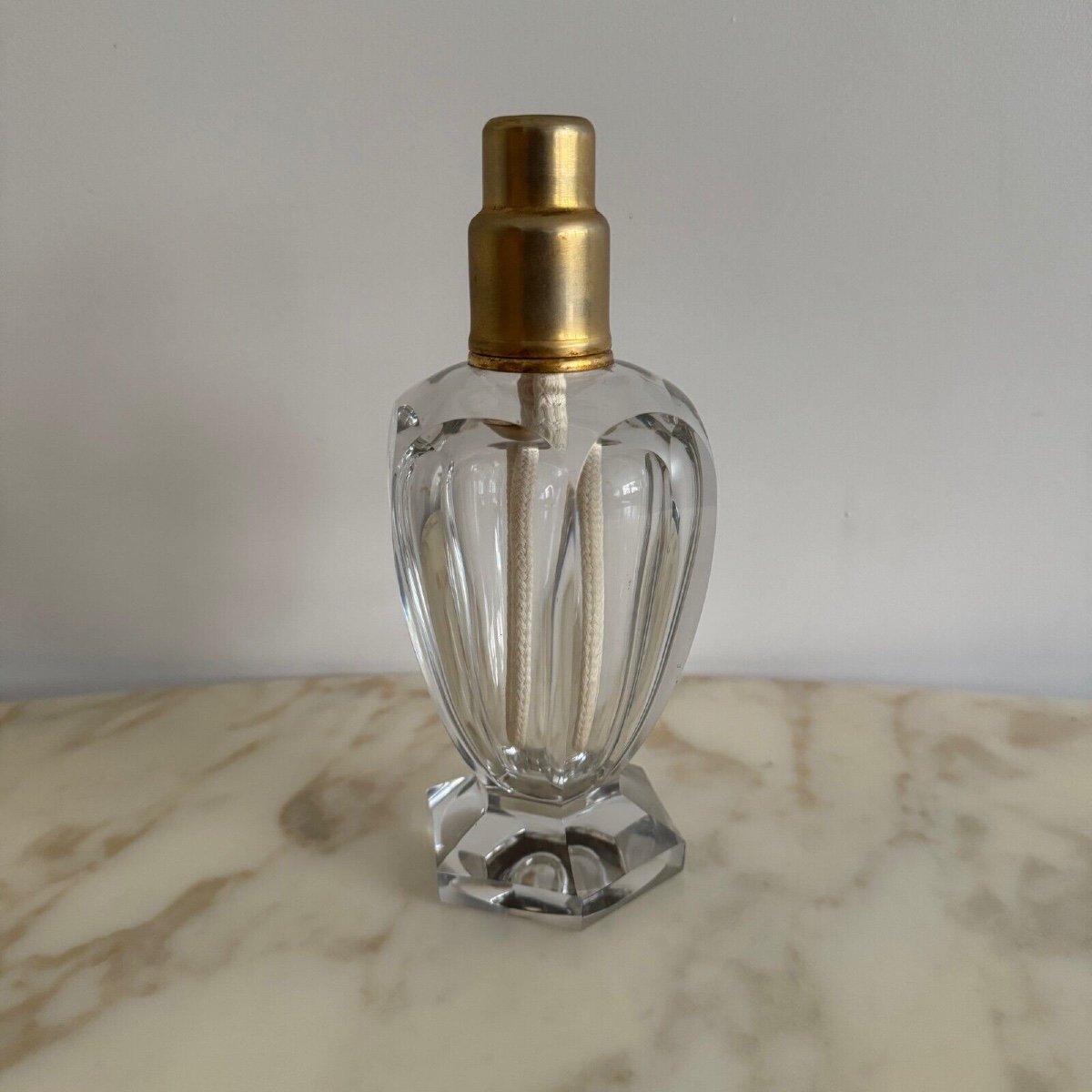 20th Century Baccarat Lampe Berger With Cut Sides