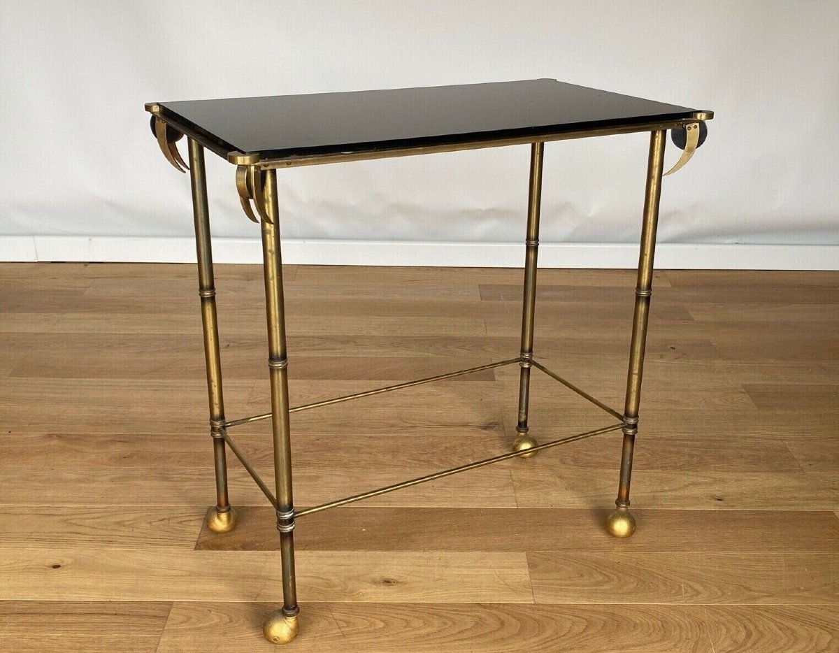 Tubular Table 1950 Italian Or French Work Maison Baguès Ramsay-photo-2