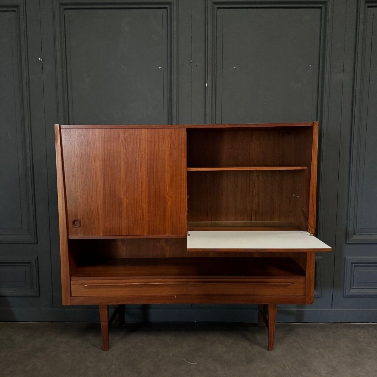 Scandinavian Teak Sideboard 20th Century-photo-3