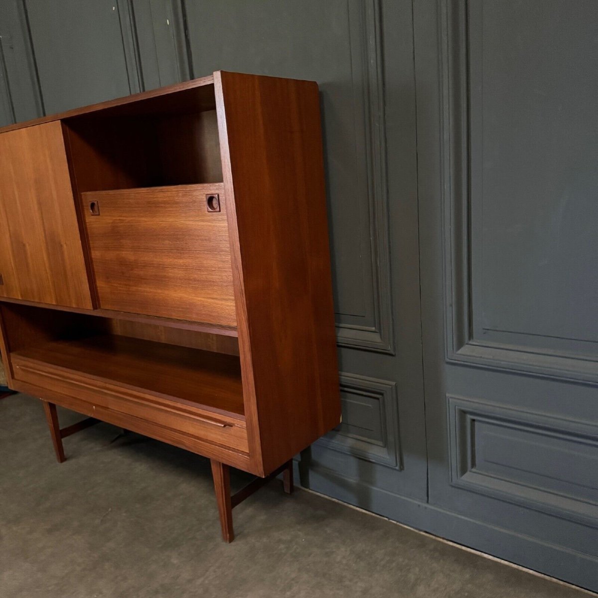 Scandinavian Teak Sideboard 20th Century-photo-6