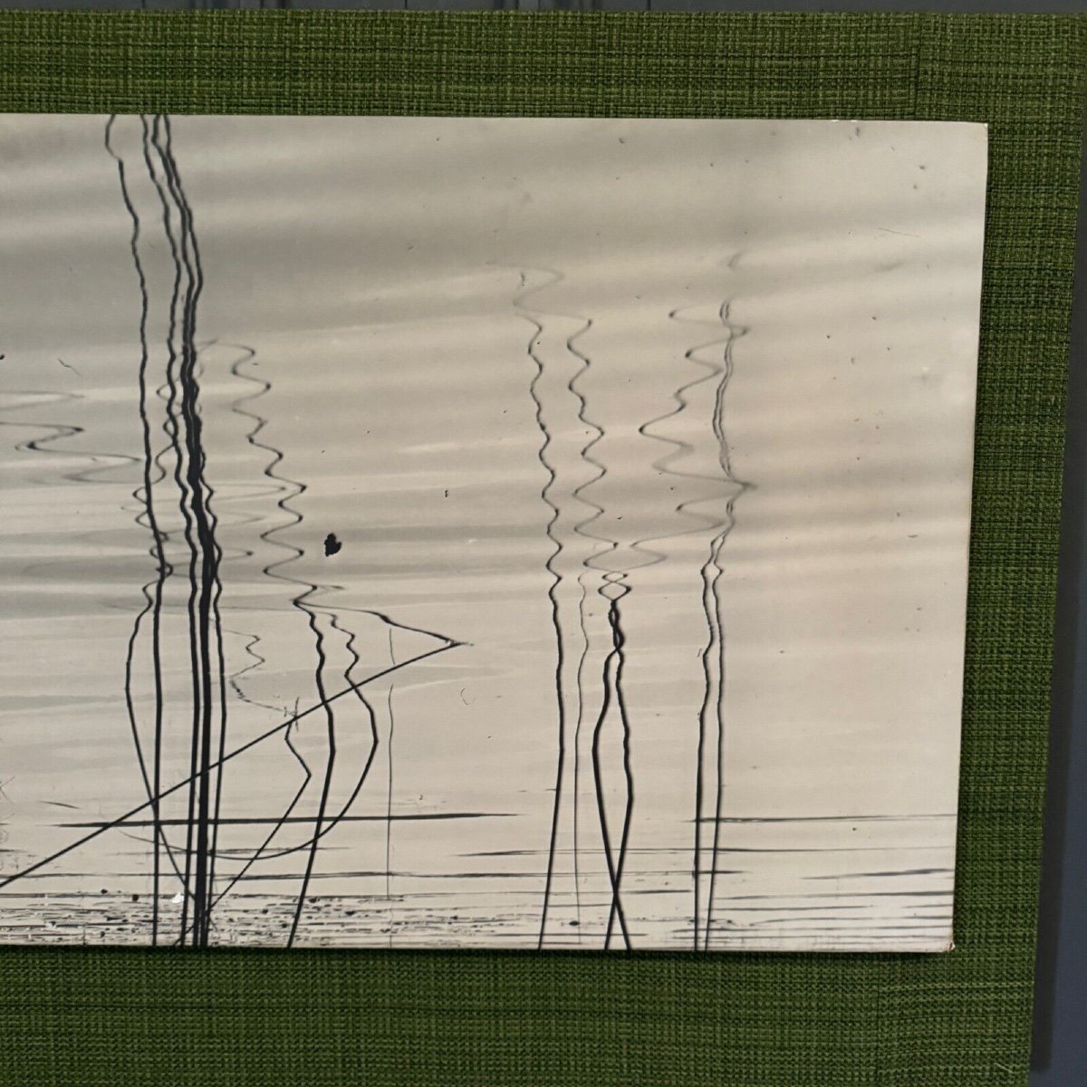 1960 Modernist Photo Mounted On A Wooden Panel-photo-2