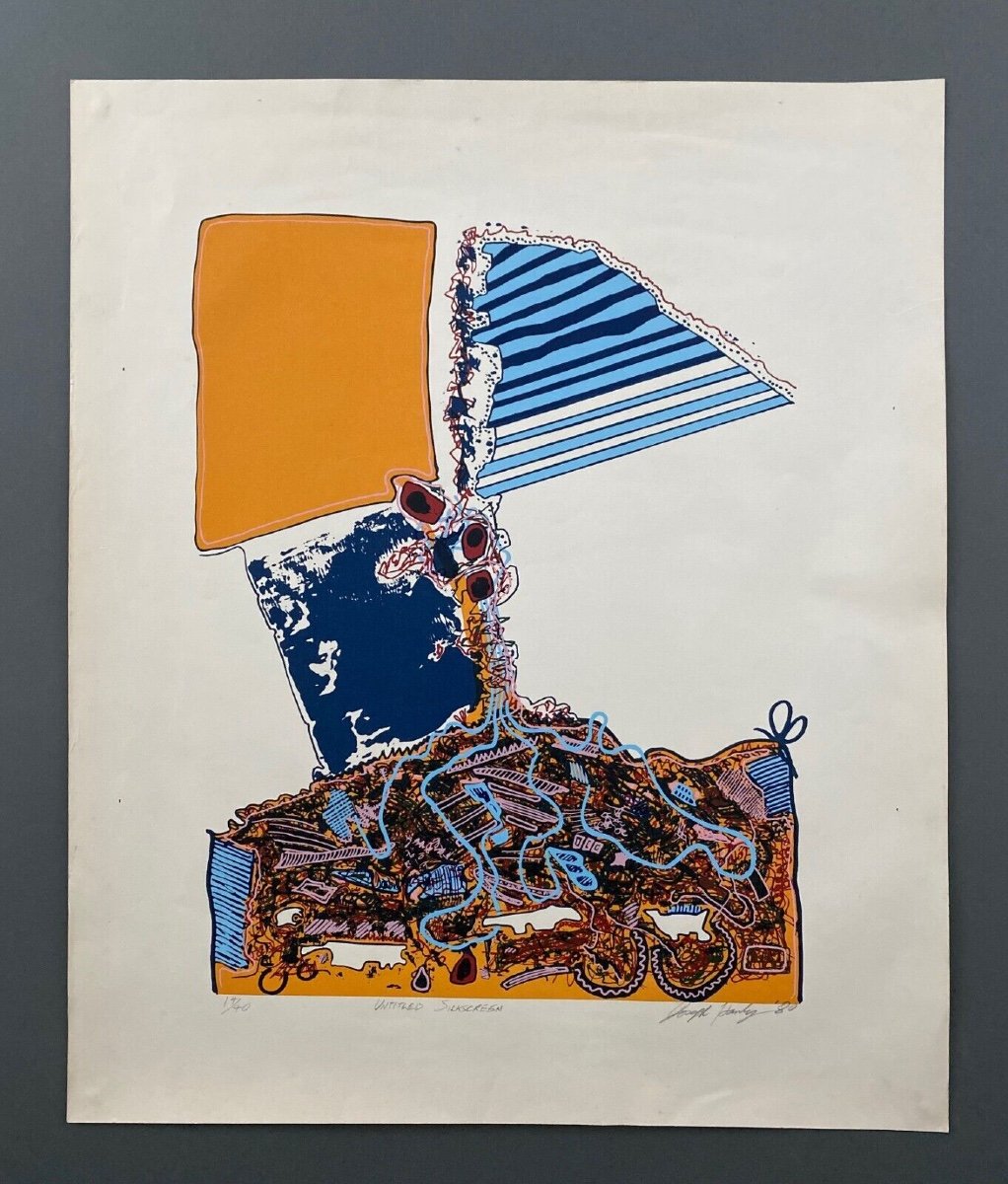 Lithographie contresignée Joseph Hanly Hanley Untitled Silkscreen 1980