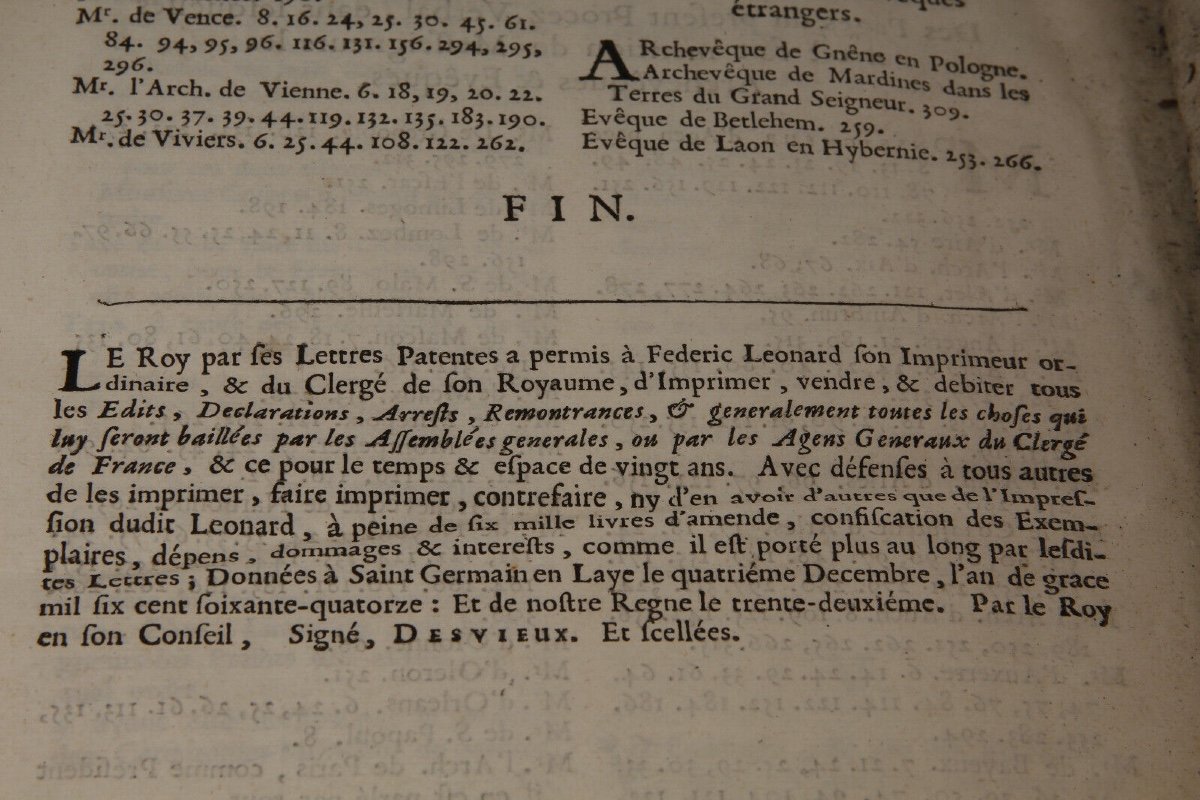 Minutes Of The General Assembly Of The Clergy Of France By De La Hoquette And Suze 1675 Paris-photo-3