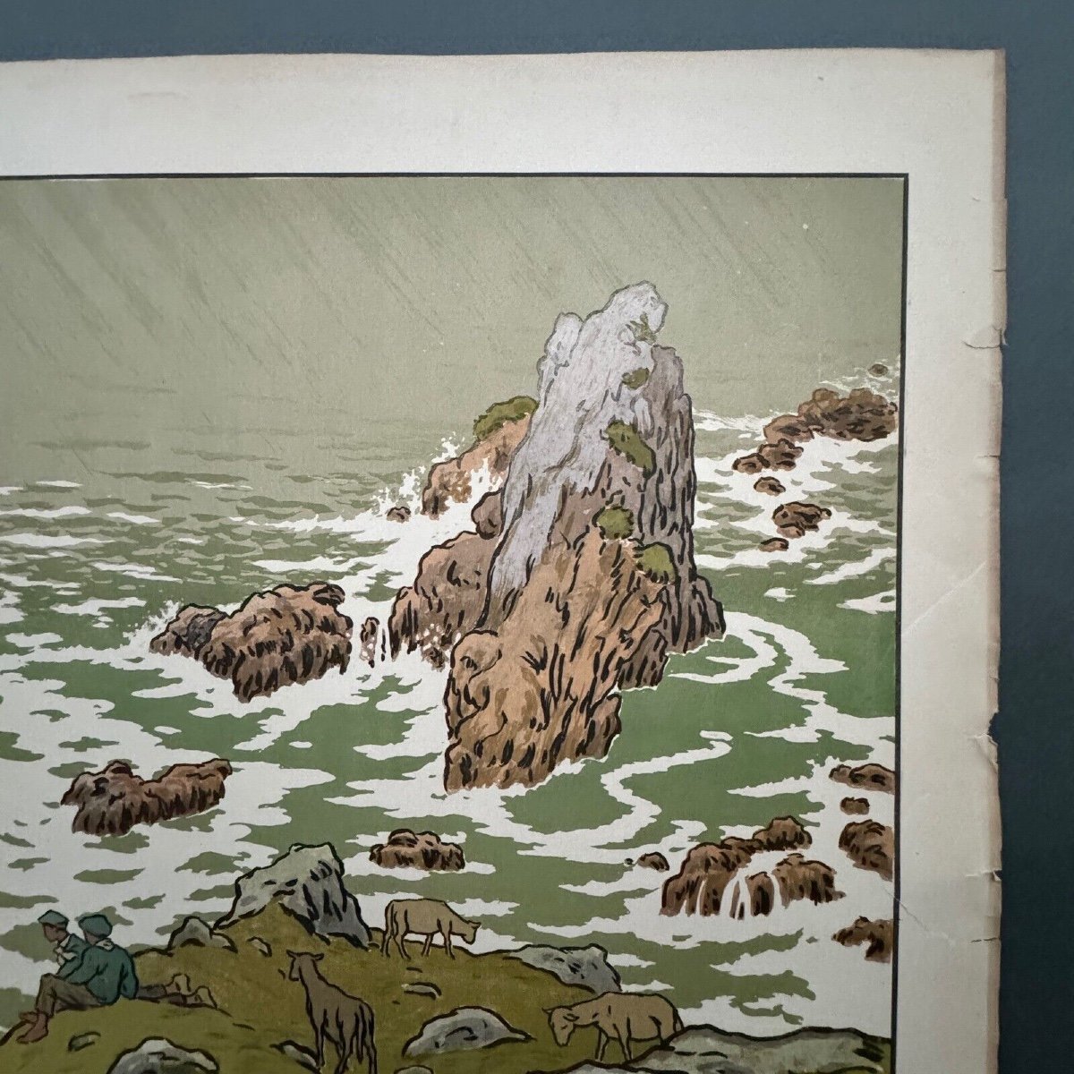 Lithographie par Henri Rivière Les Aspects de la Nature - La Falaise-photo-1