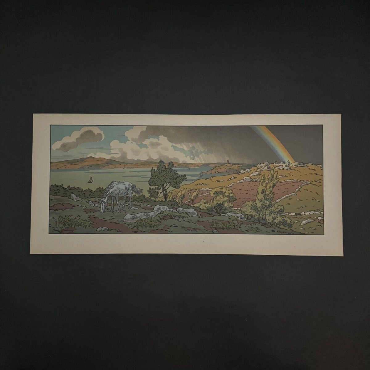 Lithographie par Henri Rivière La Féérie des Heures - L'Arc-en-Ciel-photo-4