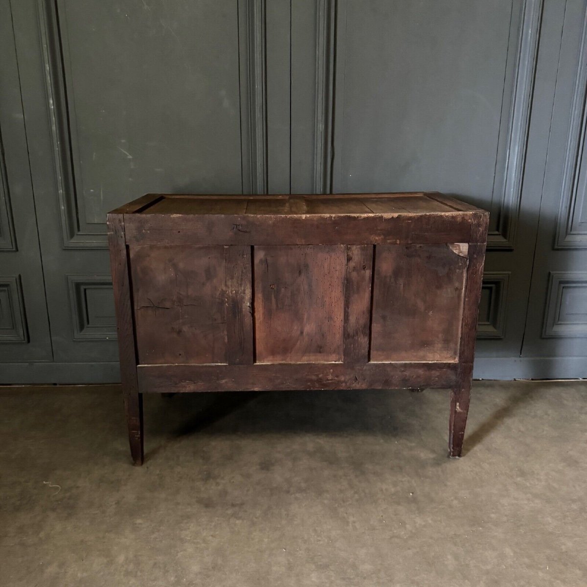 Louis XVI Period Chest Of Drawers In 18th Century Marquetry-photo-8