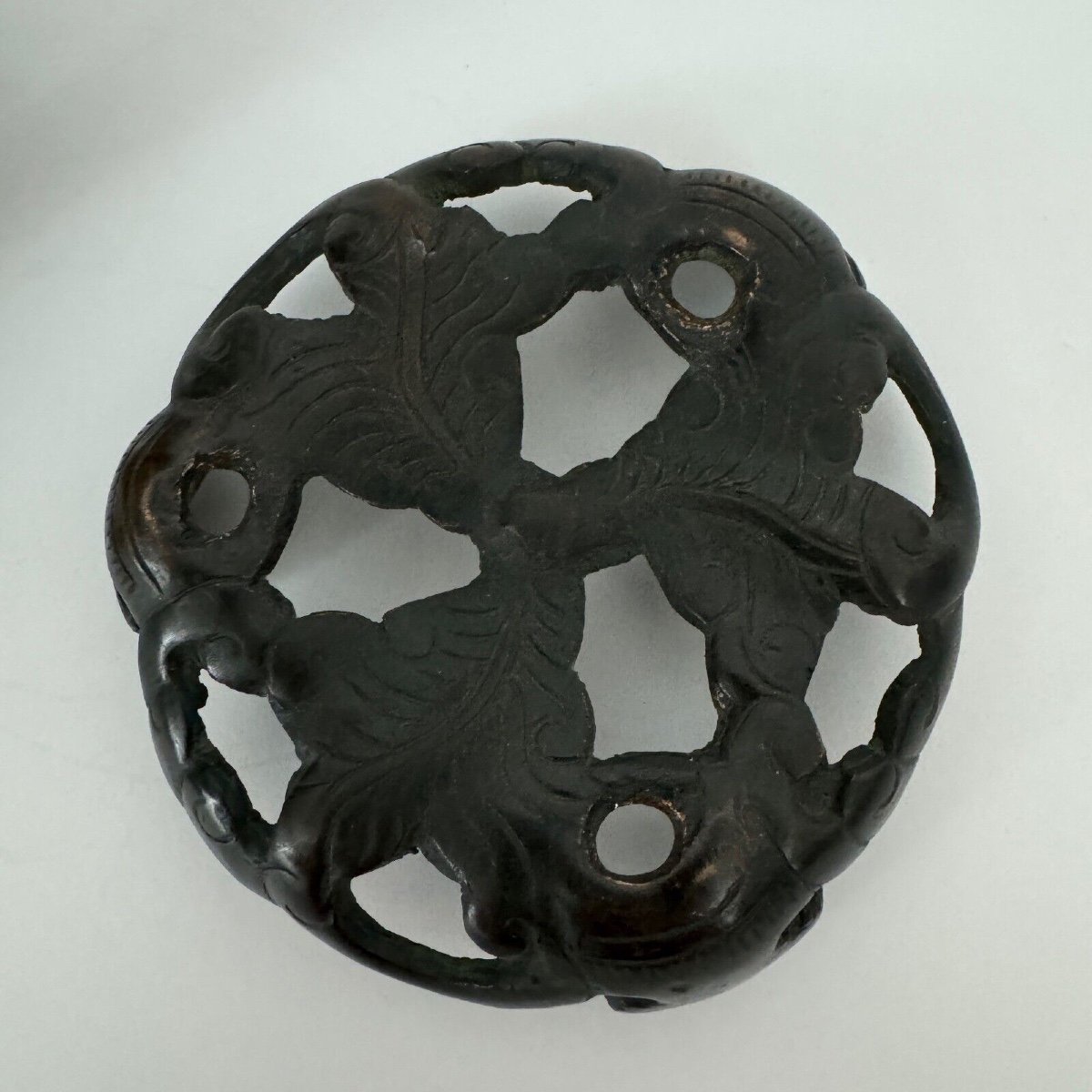 Incense Burner With Bronze Base China Circa 1900 Tripod Foot-photo-2