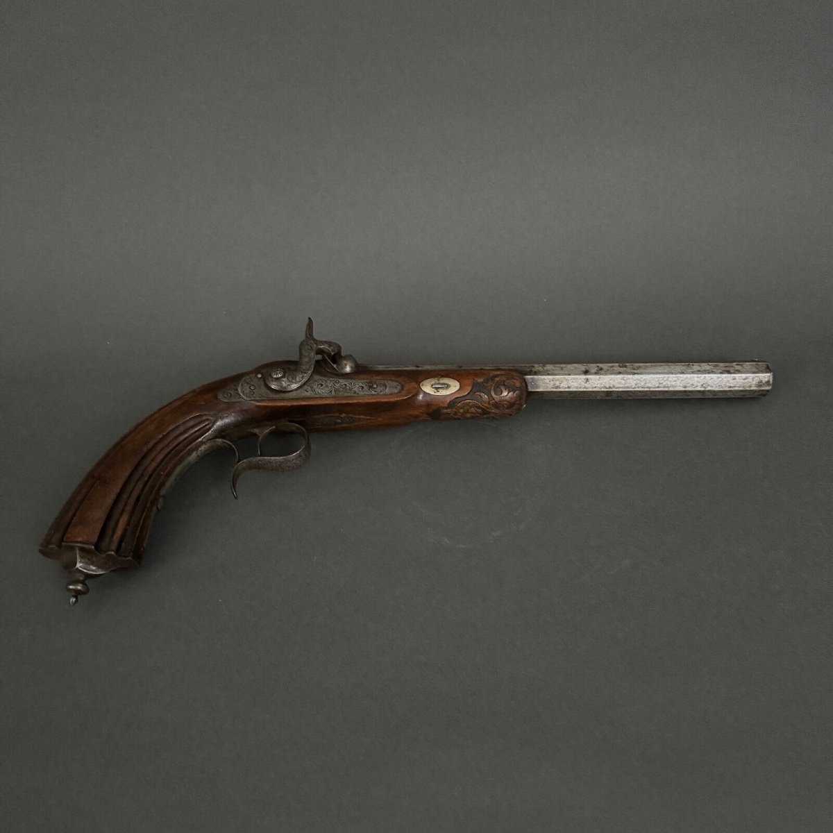 Pair Of Dueling Pistols From The First Half Of The 19th Century-photo-2