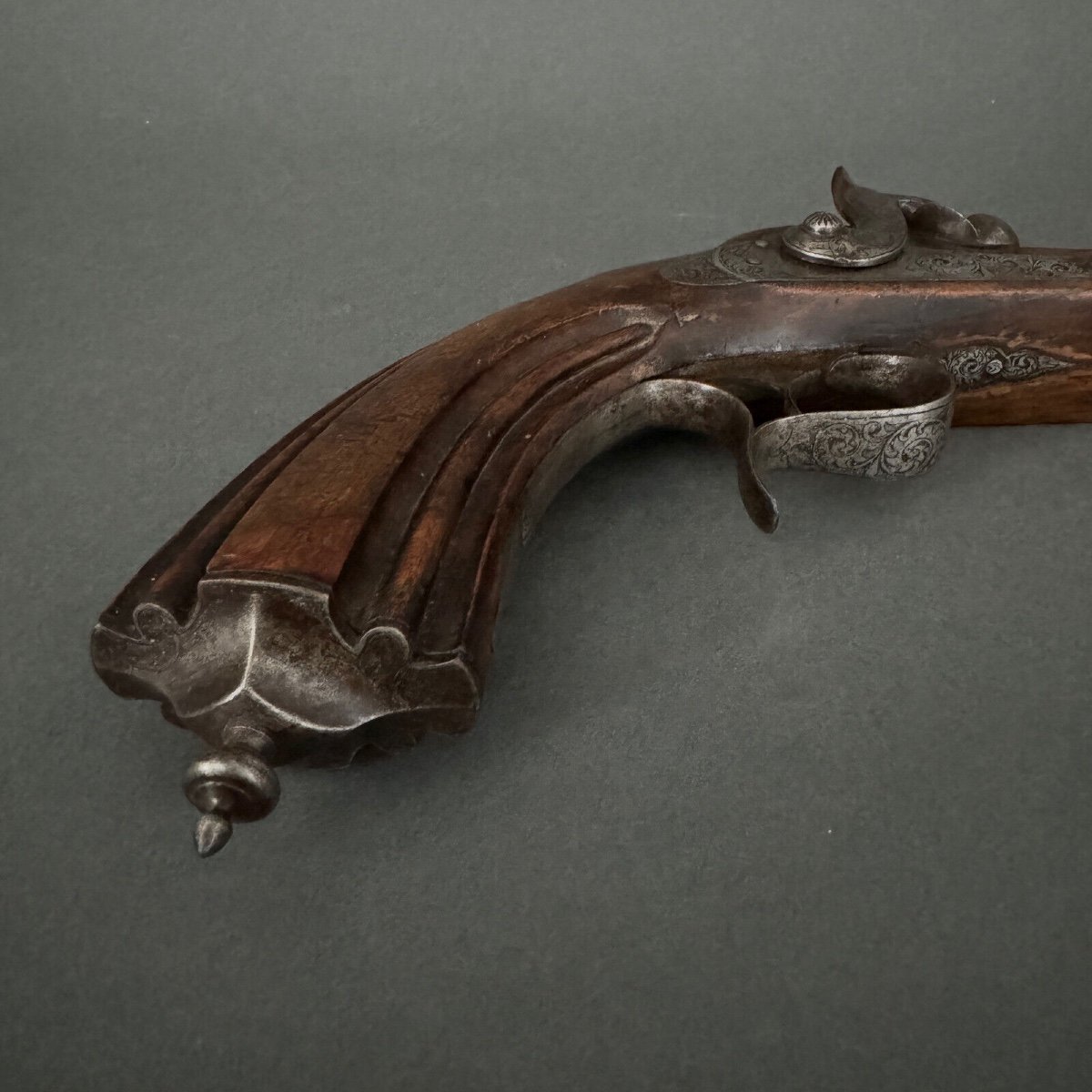 Pair Of Dueling Pistols From The First Half Of The 19th Century-photo-2