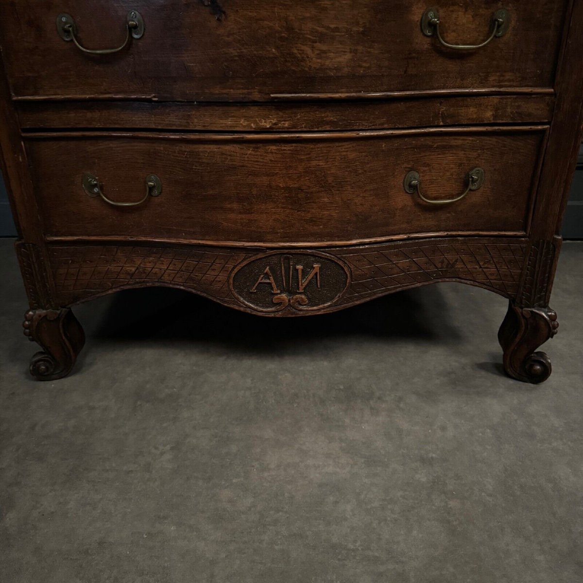 Louis XV-louis XVI Transition 18th Century Oak Chest Of Drawers With 7 Drawers-photo-3