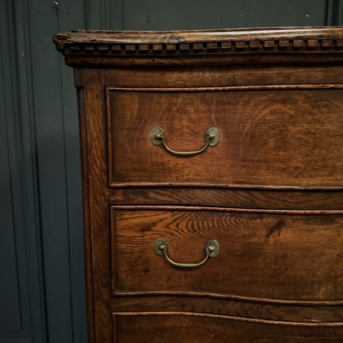 Louis XV-louis XVI Transition 18th Century Oak Chest Of Drawers With 7 Drawers-photo-7