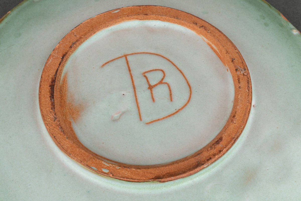 Gilbert Portanier Denise Ramamgno Vallauris Bowl Monogram Dr 1960-photo-7