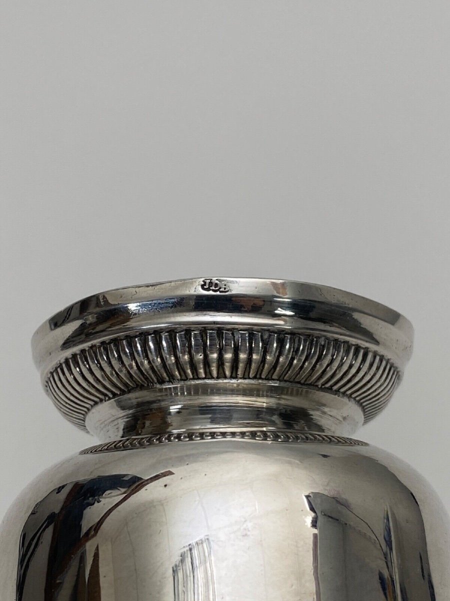 Silver Cup With Shower Foot, 18th Century, Farmers General, Beaded Gadroons-photo-7