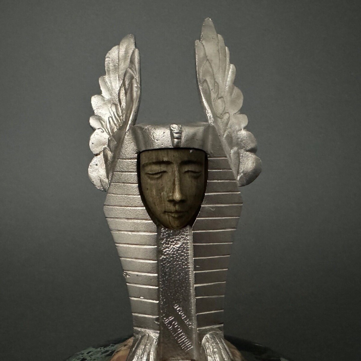 Bronze Winged Sphinx Car Mascot 1930 By Sertorio-photo-3