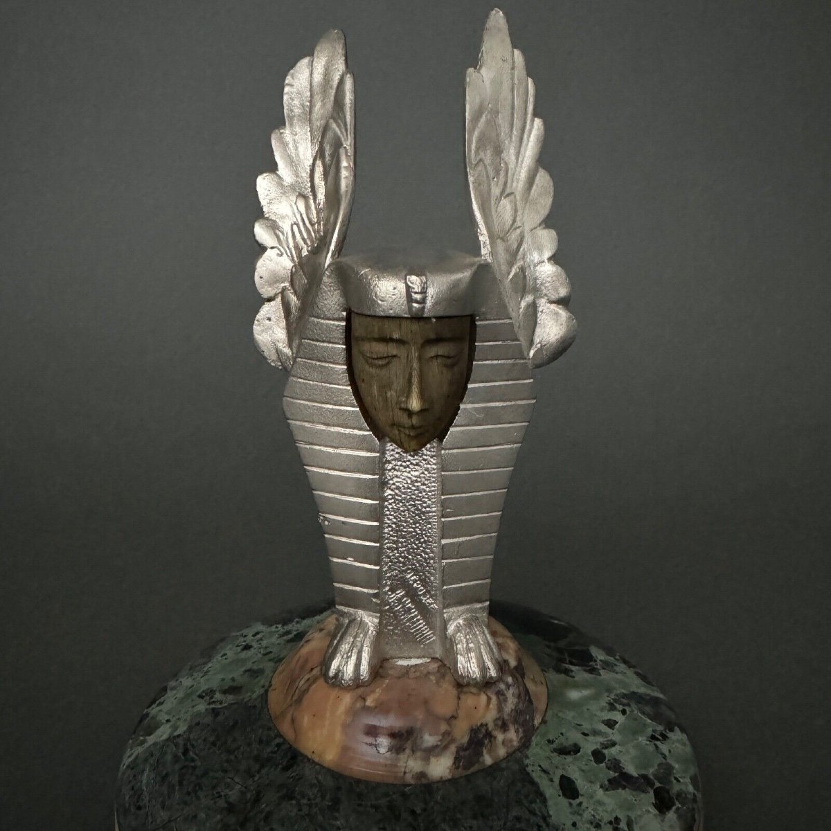 Bronze Winged Sphinx Car Mascot 1930 By Sertorio-photo-4