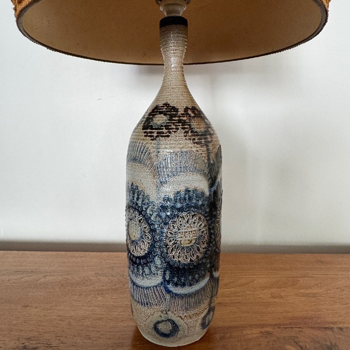 Ceramic Lamp Base By J.-c. Courjault 1960 Keraluc Quimper-photo-2