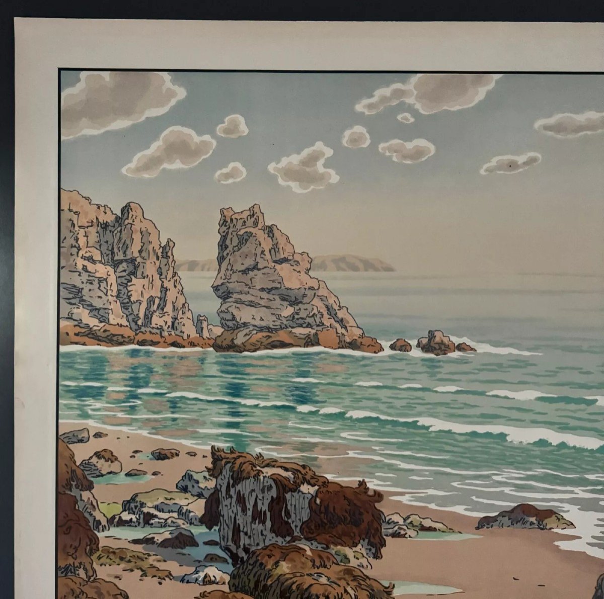 Lithographie par Henri Rivière Les Aspects de la Nature - La Mer-photo-3