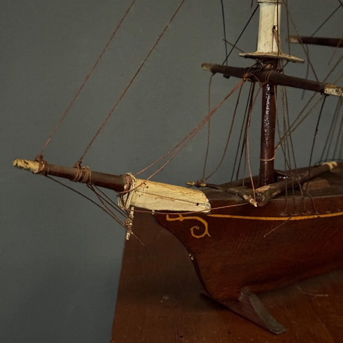 Model Of A 19th Century French Three-masted Ship Cancale-photo-6