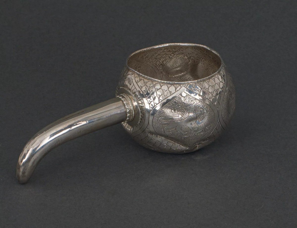 Kovsh Russian Silver Calabash Goblet 1900-photo-1