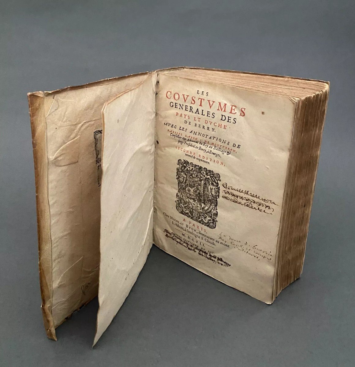 Book Customs Of The Countries And Duchy Of Berry Gabriel Labbé De Montueron 1607-photo-1