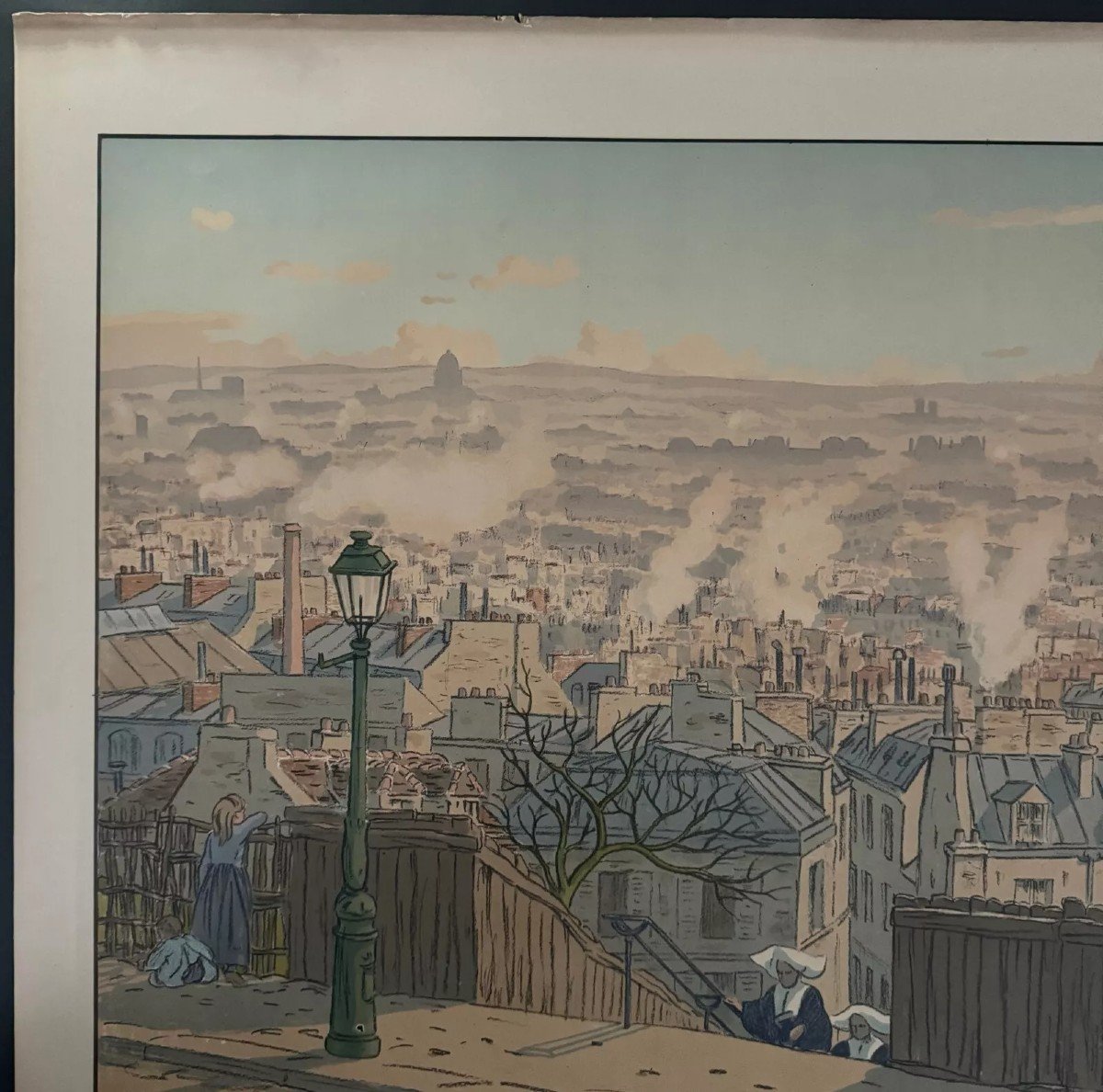 Lithograph By Henri Rivière Parisian Landscapes - Paris Seen From Montmartre-photo-3