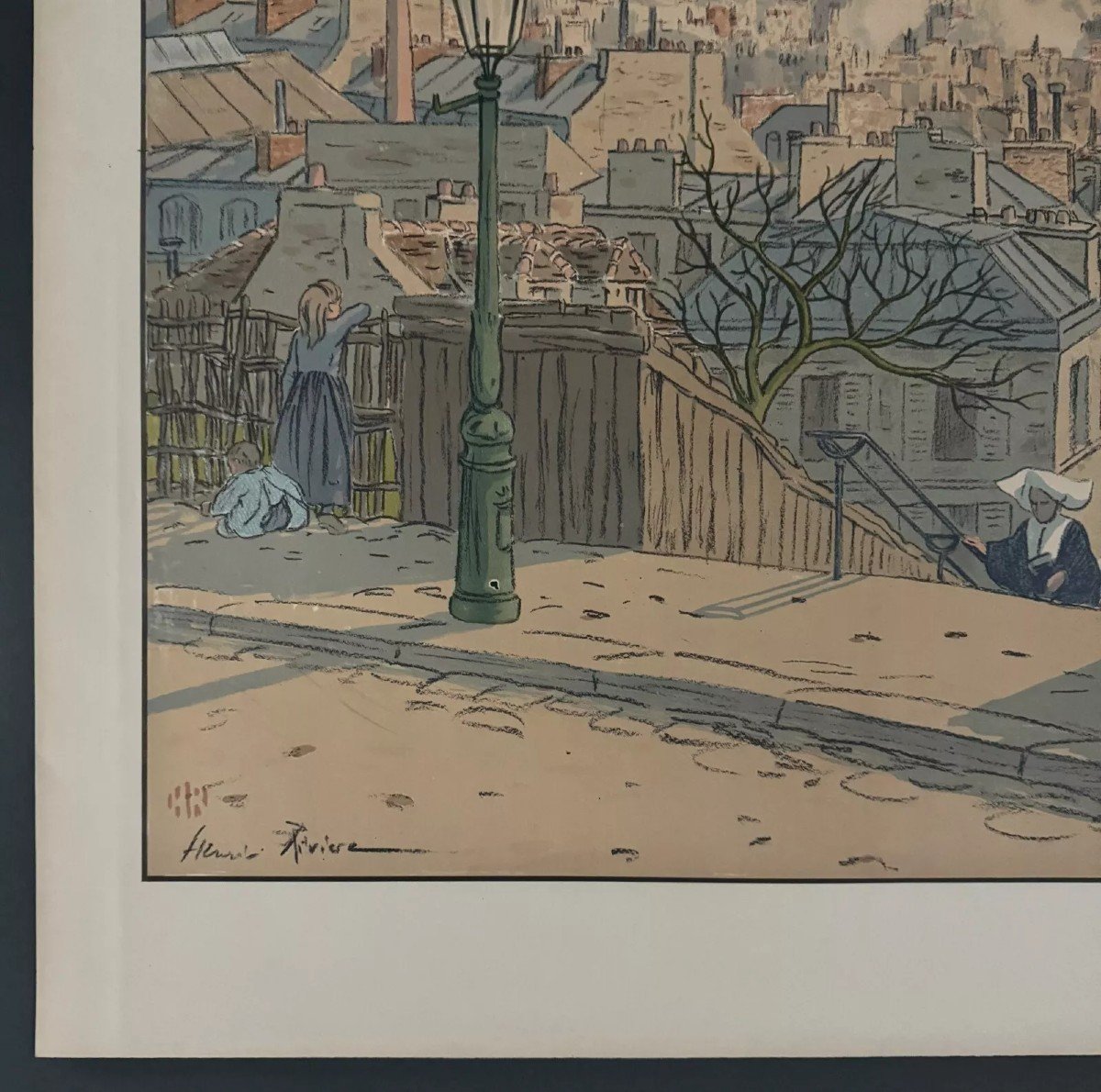 Lithograph By Henri Rivière Parisian Landscapes - Paris Seen From Montmartre-photo-4