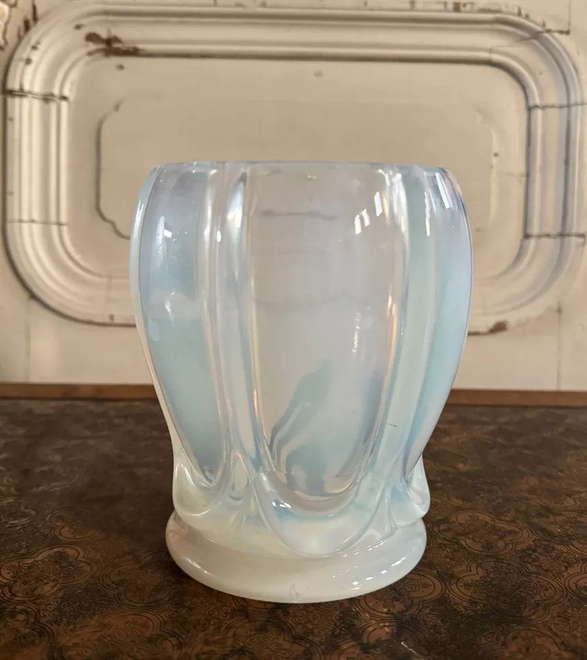 Vase opalescent Verlys 1900 Art Nouveau-photo-3