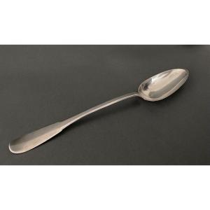 18th Century Stew Spoon With Plain Monogram