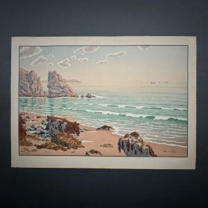 Lithographie par Henri Rivière Les Aspects de la Nature - La Mer