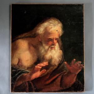 Oil On Canvas Portrait Of A Man Mythology 17th Century