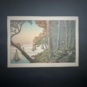 Lithographie par Henri Rivière Les Aspects de la Nature - Soir d'été